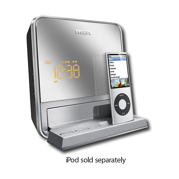 Philips DC190B Portable Alarm Clock Radio Speaker System w/Dock - Click Image to Close